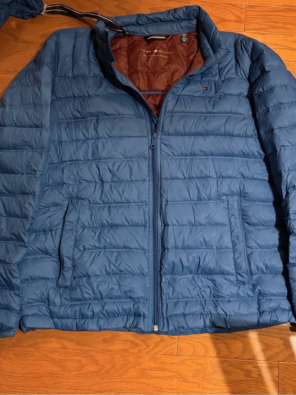 Lightweight Blue Quilted Puffer Jacket